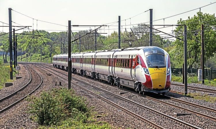 800113 1D11 1103 London Kings Cross to Leeds passing Brookmans Park with the forst revenue earning servoce for an LNER Azuma. 15/5/2019