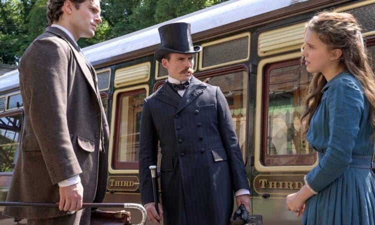Enola Holmes actors filming at Severn Valley railway