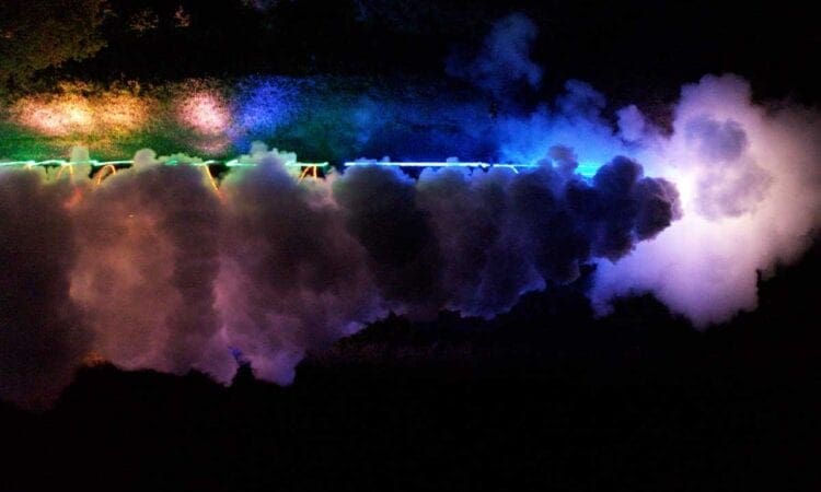 Severn Valley Railway Christmas lights