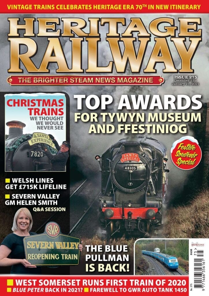We explore the Christmas trains we thought we’d never see again in Issue 275 of Heritage Railway magazine.