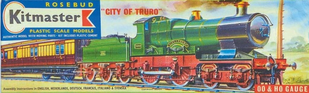 Pocket-money-prized model plastic kit maker Kitmaster introduced a hugely popular self-assembly 00 scale version of City of Truro in the early Sixties, before the firm was taken over in 1962 by Airfix, which continued to produce the kit for decades afterwards. The mouldings were eventually acquired by Dapol, which also went on to produce the kit. ROBIN JONES COLLECTION