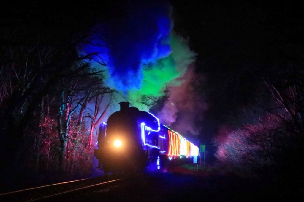 Christmas Steam and Lights trains return for third year at Swanage